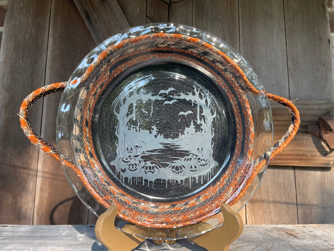 Halloween Pie Plate Basket