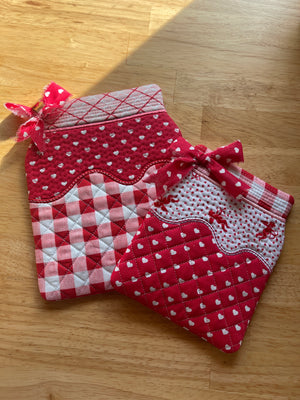 Valentine Mug Rug / Hot Pad set