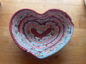 Valentine heart basket